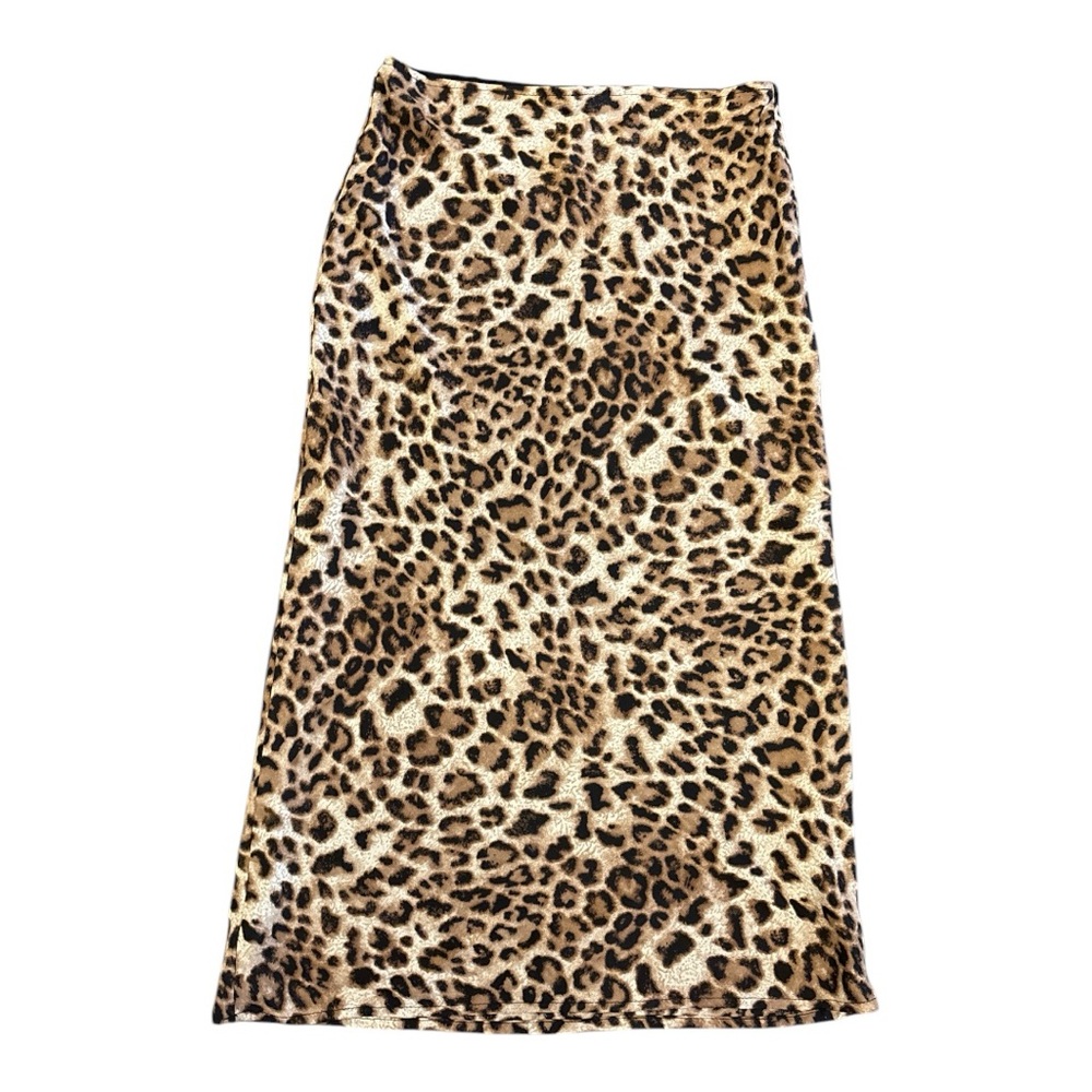 Olivaceous Tan and Brown Midi Pencil Skirt for Night Out